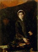 Ivana Kobilca Pariska branjevka oil on canvas